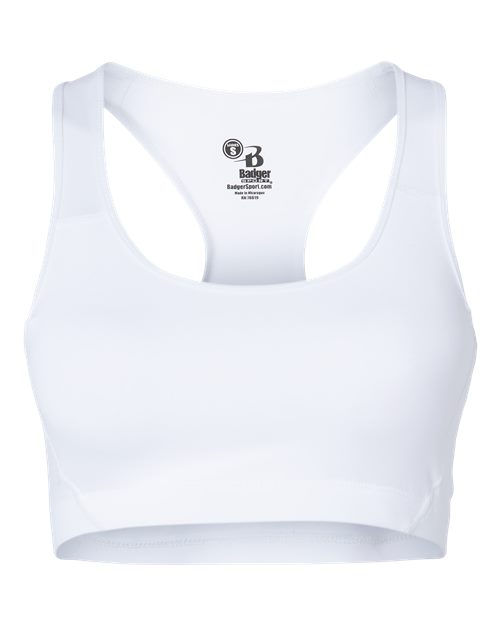 Load image into Gallery viewer, Badger 4636 Women's B-Sport Bra Top - White