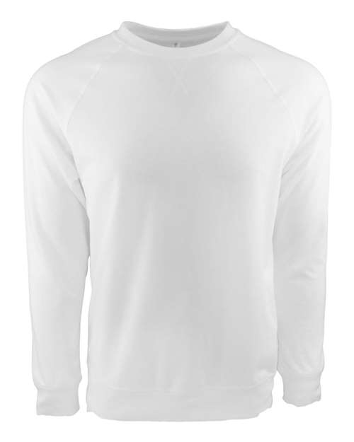 Load image into Gallery viewer, Unisex Laguna Raglan Crewneck Sweatshirt - White