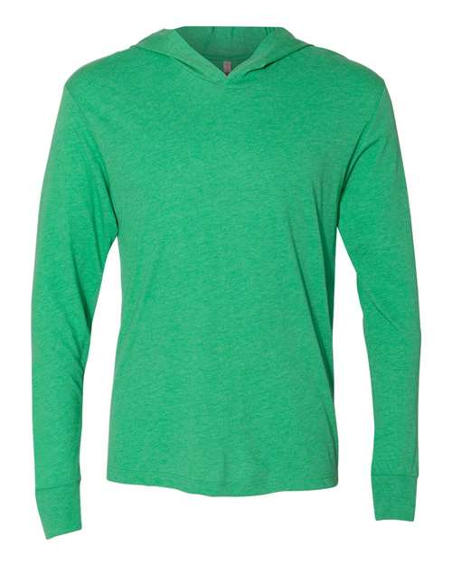 Load image into Gallery viewer, Unisex Triblend Hooded Long Sleeve Pullover T-Shirt - Envy