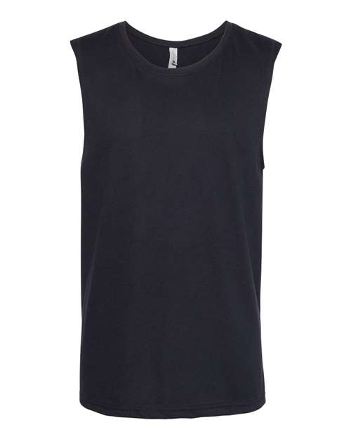 Load image into Gallery viewer, Unisex Lightweight Cotton/Poly Muscle Tank - Black