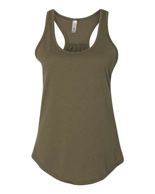 Load image into Gallery viewer, Women's Gathered Racerback Tank - Military Green