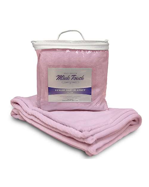 Load image into Gallery viewer, Alpine Fleece 8722 Mink Touch Luxury Baby Blanket - Baby Pink