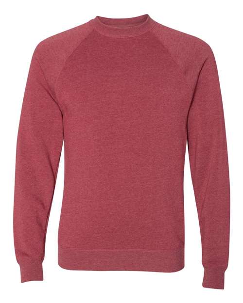 Load image into Gallery viewer, Unisex Special Blend Raglan Crewneck Sweatshirt - Crimson