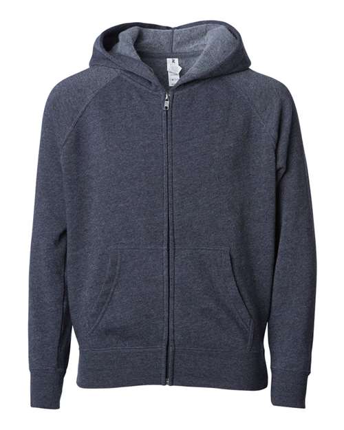 Load image into Gallery viewer, Toddler Lightweight Special Blend Raglan Zip Hood - Midnight