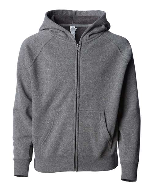 Load image into Gallery viewer, Toddler Lightweight Special Blend Raglan Zip Hood - Nickel