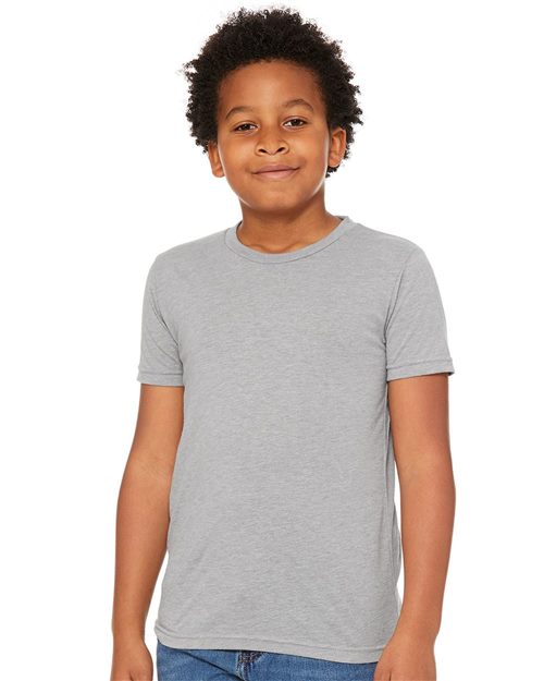Load image into Gallery viewer, Youth Triblend Tee — blank t-shirt for DTF printing