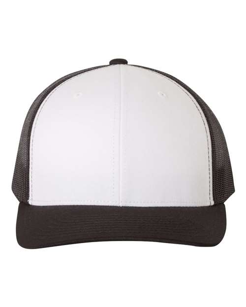 Load image into Gallery viewer, YP Classics 6606 Retro Trucker Cap - Black/ White/ Black