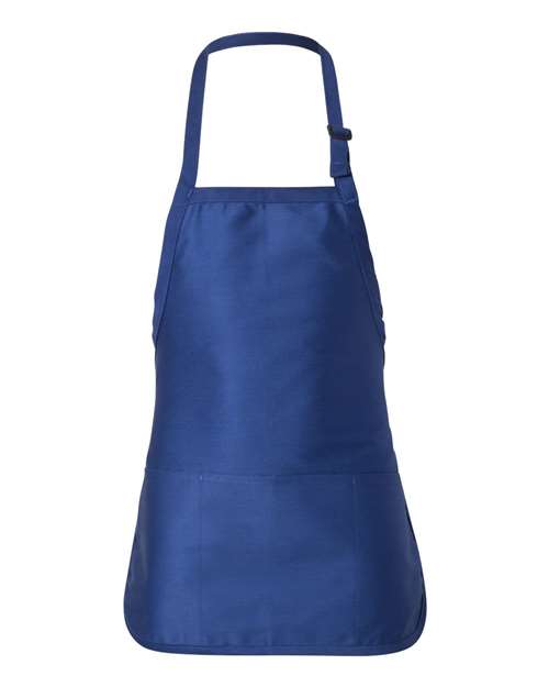 Load image into Gallery viewer, Q-Tees Q4250 Full-Length Apron with Pouch Pocket - Royal