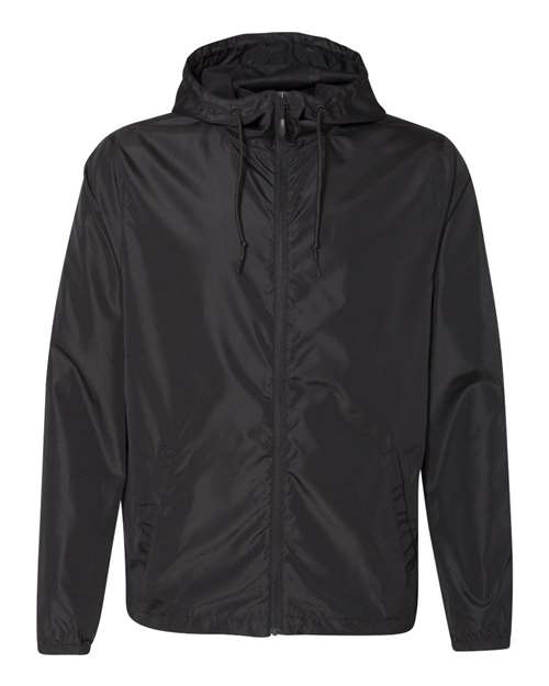 Load image into Gallery viewer, Independent Trading Co. EXP54LWZ Men's Lightweight Windbreaker Full-Zip Jacket - Black