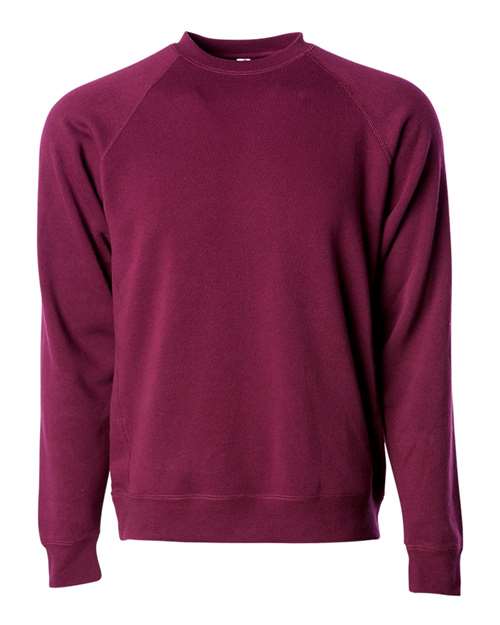 Load image into Gallery viewer, Unisex Special Blend Raglan Crewneck Sweatshirt - Maroon