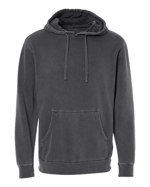 Load image into Gallery viewer, Unisex Midweight Pigment-Dyed Hooded Sweatshirt - Pigment Black