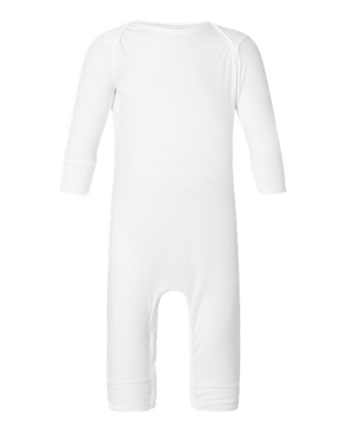 Load image into Gallery viewer, Infant Long Legged Baby Rib Bodysuit - White