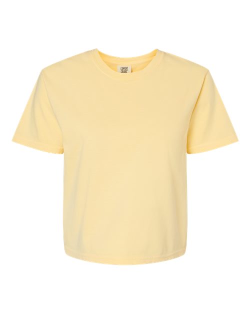 Load image into Gallery viewer, Women's Garment-Dyed Heavyweight Boxy T-Shirt - Butter