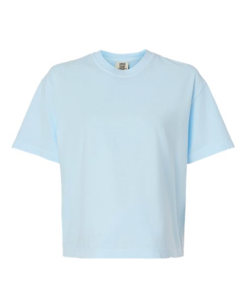 Load image into Gallery viewer, Women's Garment-Dyed Heavyweight Boxy T-Shirt - Chambray