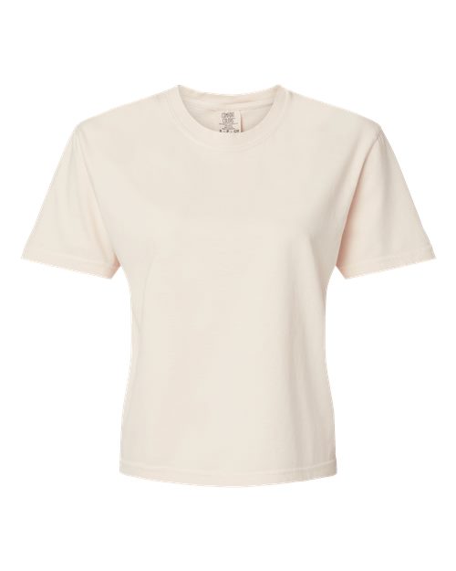 Load image into Gallery viewer, Women's Garment-Dyed Heavyweight Boxy T-Shirt - Ivory