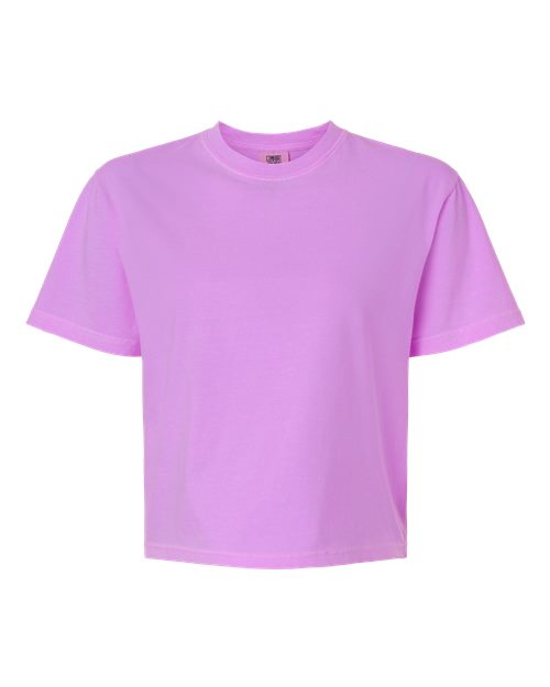Load image into Gallery viewer, Women's Garment-Dyed Heavyweight Boxy T-Shirt - Neon Violet