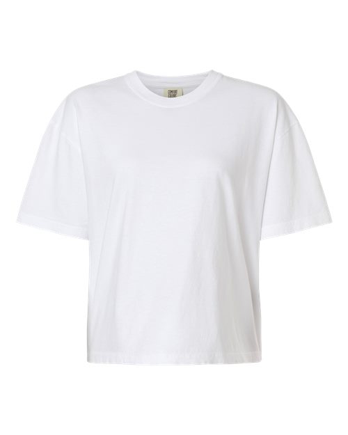 Load image into Gallery viewer, Women's Garment-Dyed Heavyweight Boxy T-Shirt - White