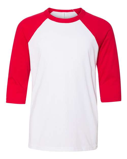 Load image into Gallery viewer, Youth Three-Quarter Sleeve Baseball Tee — product photo 4