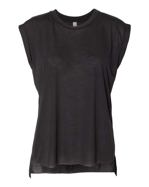 Load image into Gallery viewer, Women’s Flowy Rolled Cuffs Muscle Tee — product photo 1