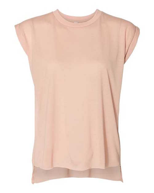 Load image into Gallery viewer, Women’s Flowy Rolled Cuffs Muscle Tee — product photo 9