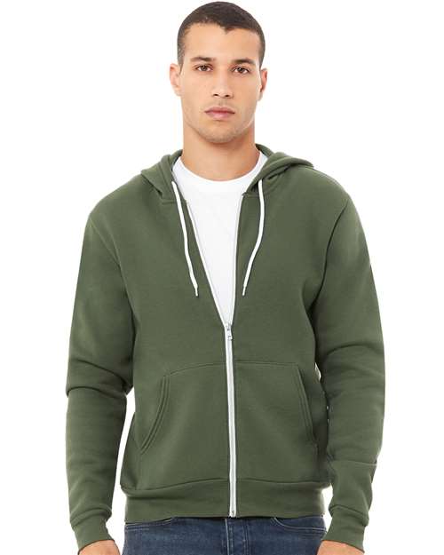 Load image into Gallery viewer, Unisex Sponge Fleece Full-Zip Hoodie Sweatshirt — product photo 34