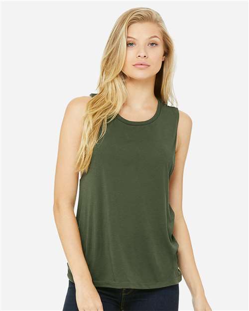 Load image into Gallery viewer, Women's Flowy Scoop Muscle Tank — product photo 20