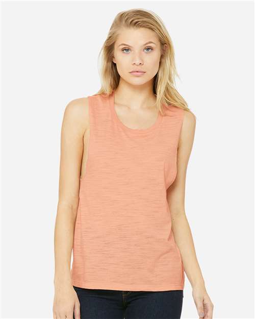 Load image into Gallery viewer, Women's Flowy Scoop Muscle Tank — product photo 25