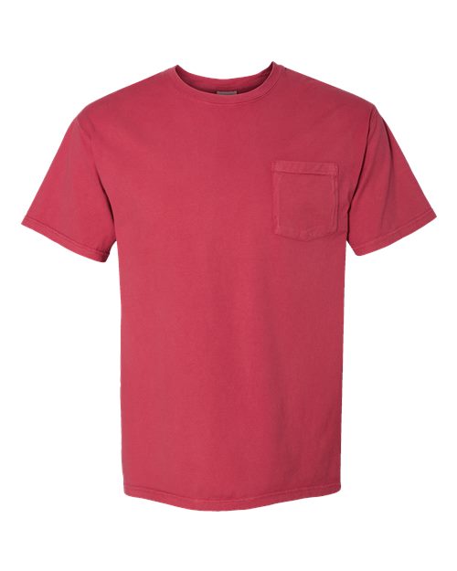 Load image into Gallery viewer, Unisex Garment-Dyed Pocket T-Shirt - Crimson Fall
