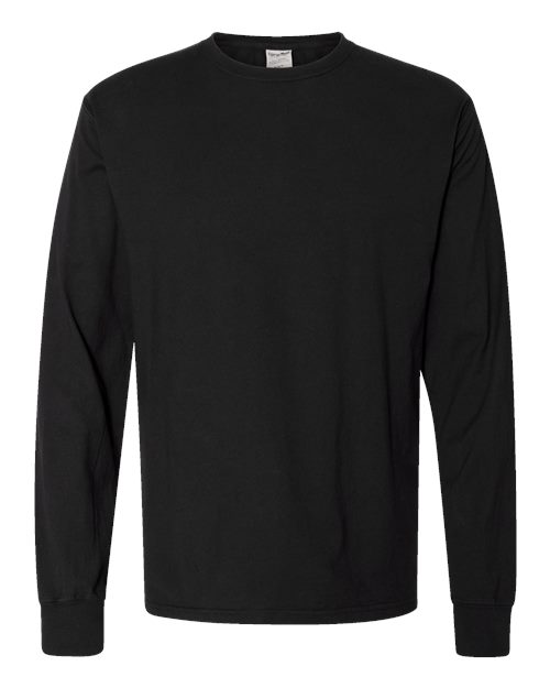 Load image into Gallery viewer, Unisex Garment-Dyed Long Sleeve T-Shirt - Black
