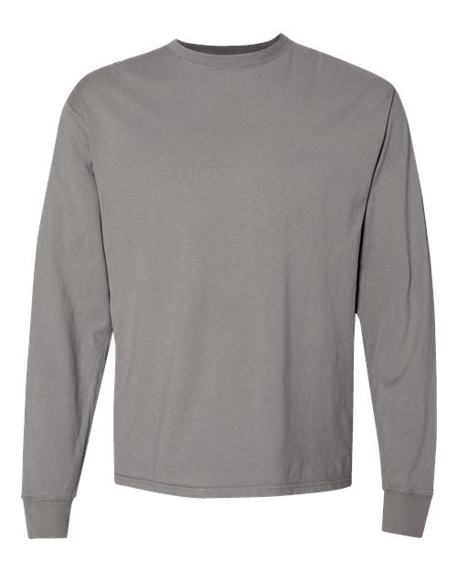 Load image into Gallery viewer, Unisex Garment-Dyed Long Sleeve T-Shirt - Concrete Grey