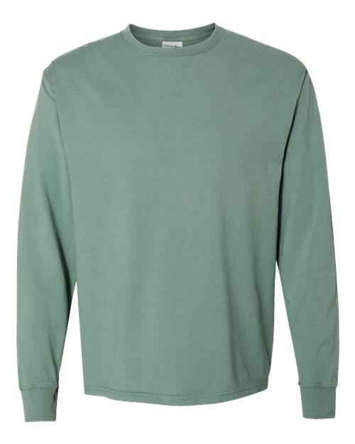 Load image into Gallery viewer, Unisex Garment-Dyed Long Sleeve T-Shirt - Cypress Green