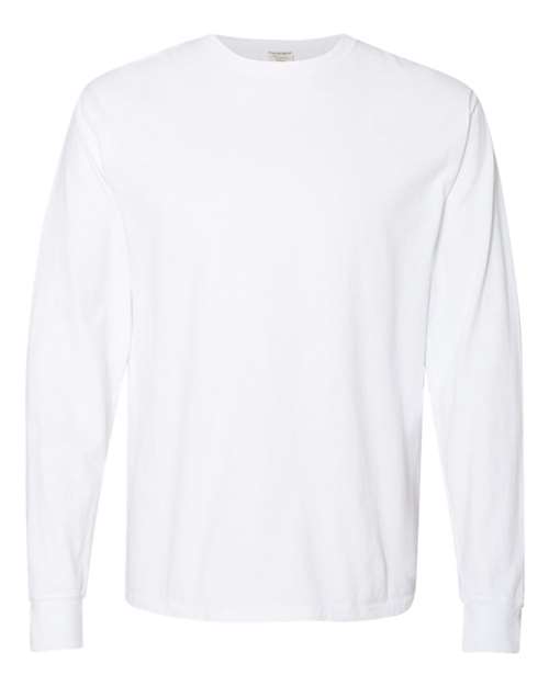 Load image into Gallery viewer, Unisex Garment-Dyed Long Sleeve T-Shirt - White