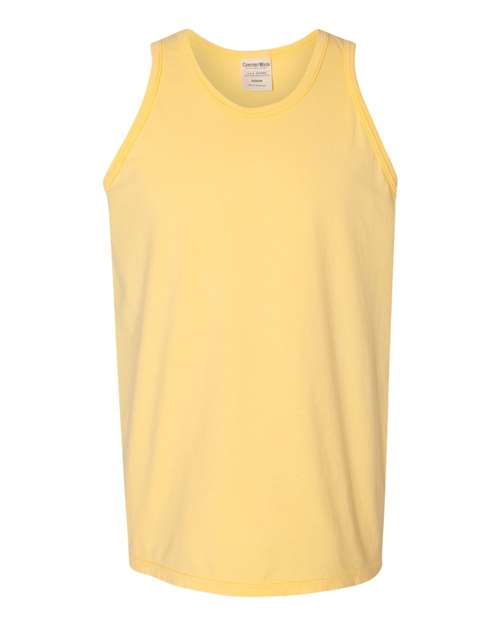 Load image into Gallery viewer, Unisex Garment-Dyed Unisex Tank Top - Summer Squash Yellow