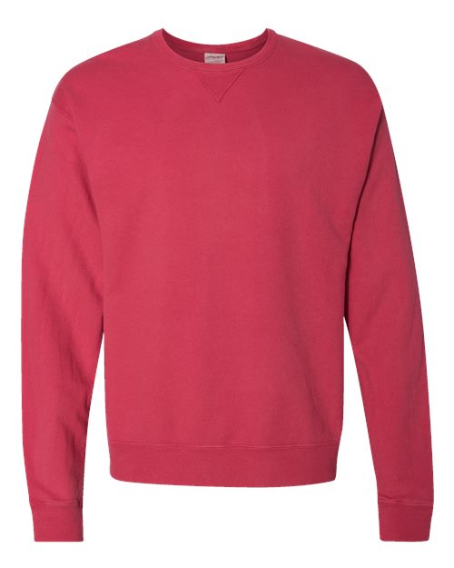 Load image into Gallery viewer, Unisex Garment-Dyed Crewneck Sweatshirt - Crimson Fall