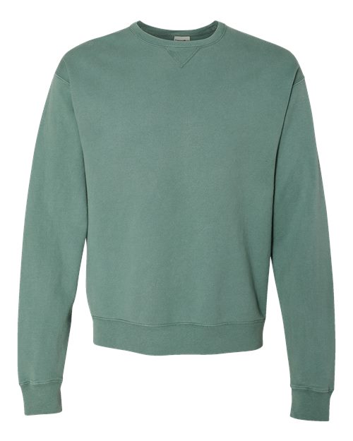 Load image into Gallery viewer, Unisex Garment-Dyed Crewneck Sweatshirt - Cypress Green