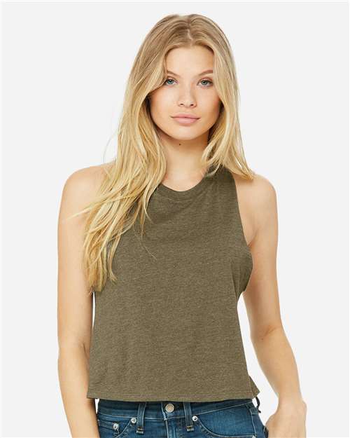 Load image into Gallery viewer, Women's Racerback Crop Tank — product photo 11
