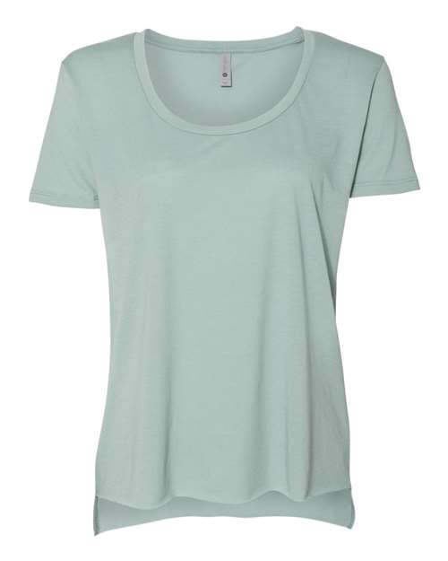 Load image into Gallery viewer, Women's Festival Scoop Neck T-Shirt - Stonewash Green