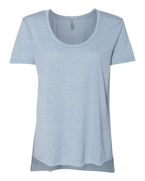 Load image into Gallery viewer, Women's Festival Scoop Neck T-Shirt - Stonewash Denim