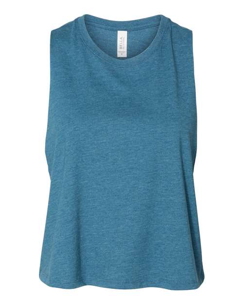 Load image into Gallery viewer, Women's Racerback Crop Tank — product photo 4