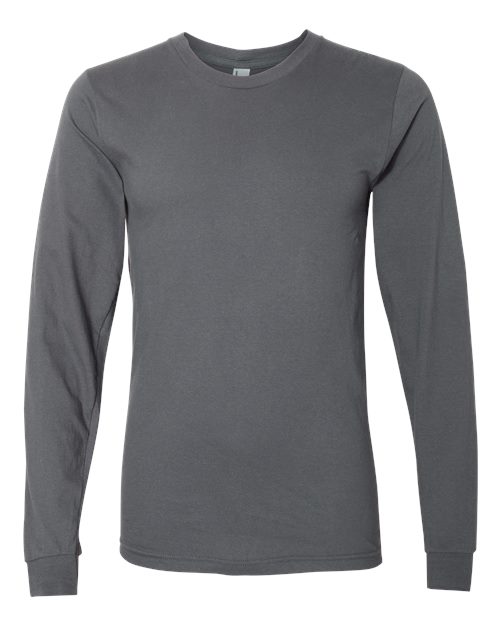 Load image into Gallery viewer, Unisex Fine Jersey Long Sleeve Tee - Asphalt