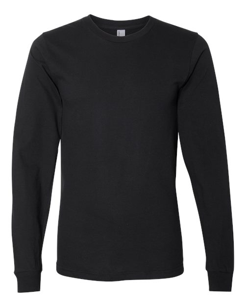 Load image into Gallery viewer, Unisex Fine Jersey Long Sleeve Tee - Black