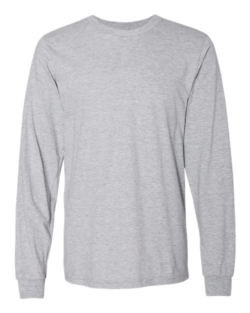 Load image into Gallery viewer, Unisex Fine Jersey Long Sleeve Tee - Heather Grey