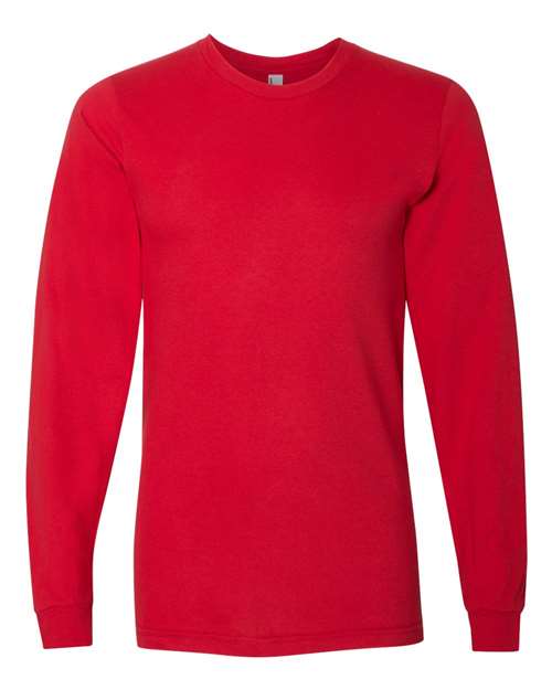 Load image into Gallery viewer, Unisex Fine Jersey Long Sleeve Tee - Red