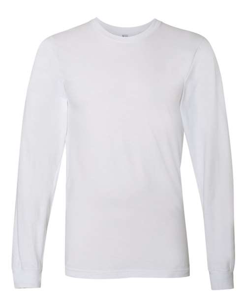 Load image into Gallery viewer, Unisex Fine Jersey Long Sleeve Tee - White