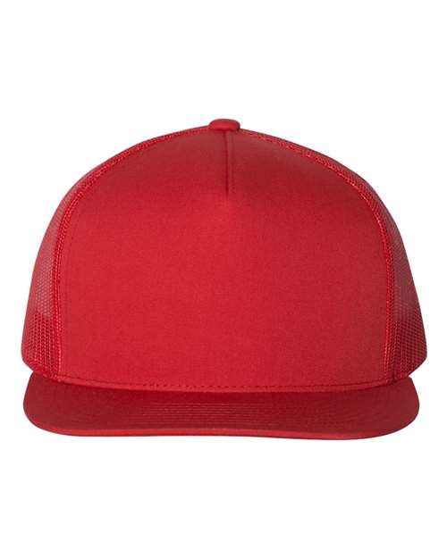 Load image into Gallery viewer, YP Classics 6006 Classic Five-Panel Trucker Cap - Red