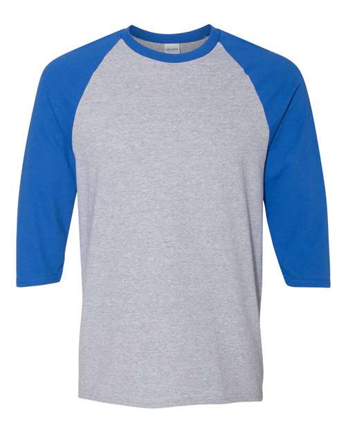 Load image into Gallery viewer, Unisex Heavy Cotton™ Raglan Three-Quarter Sleeve T-Shirt — product photo 4