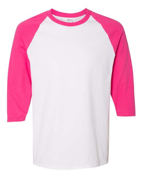 Load image into Gallery viewer, Unisex Heavy Cotton™ Raglan Three-Quarter Sleeve T-Shirt — product photo 6