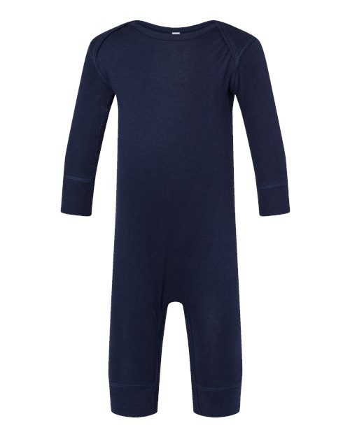 Load image into Gallery viewer, Infant Long Legged Baby Rib Bodysuit - Navy