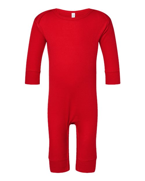 Load image into Gallery viewer, Infant Long Legged Baby Rib Bodysuit - Red