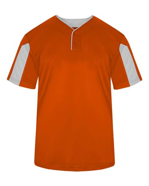 Load image into Gallery viewer, Alleson Athletic 7976 Men's Striker Placket - Burnt Orange/ White